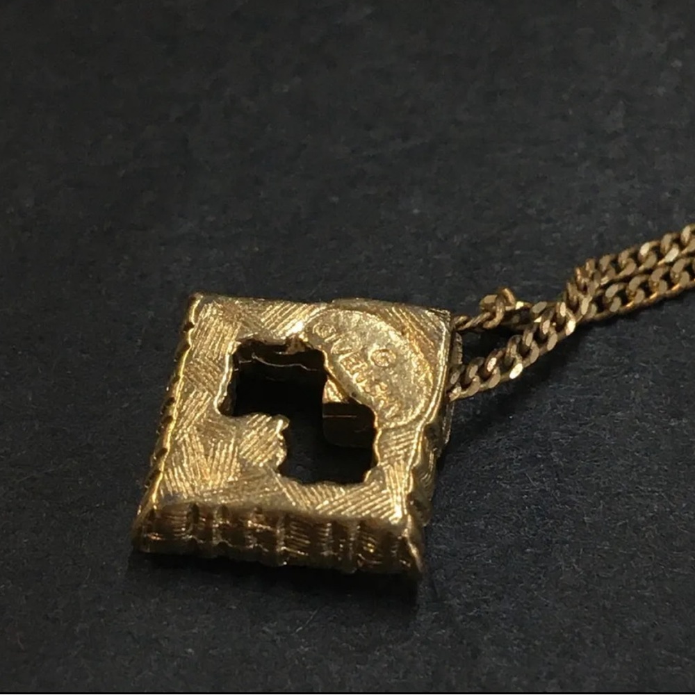 Authentic Preloved Givenchy G Logo Rhinestone Gol… - image 4